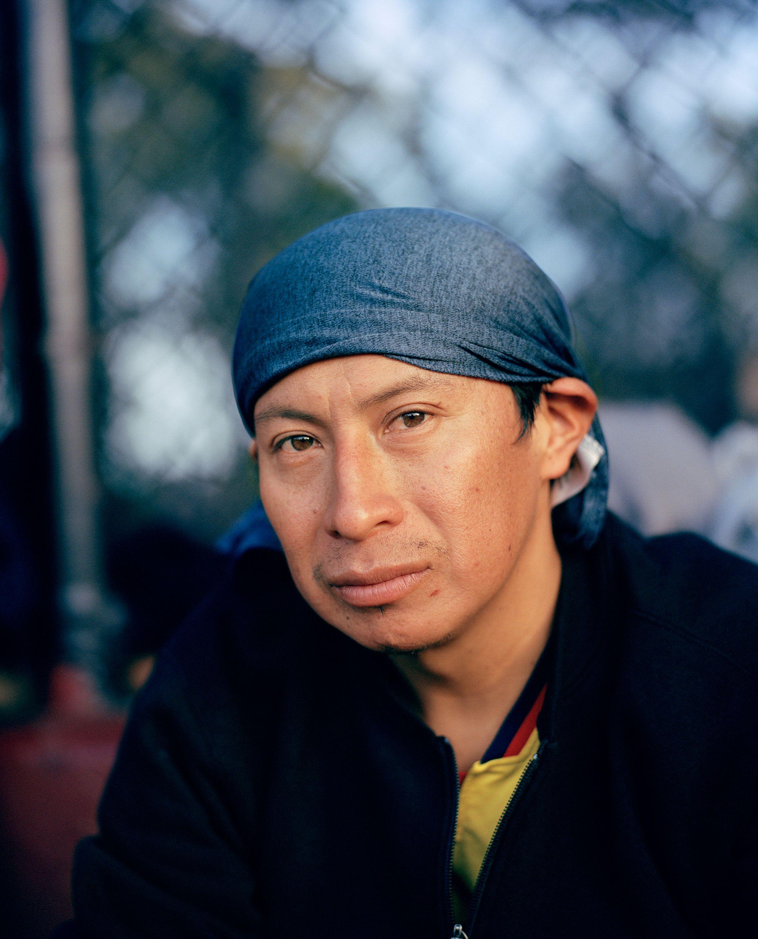 A portrait of a South American man who recurrently plays football at Madison.